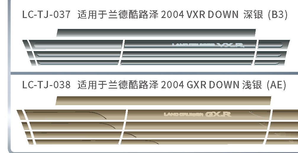 适用于陆地巡航下裙系列